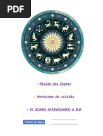Missão Dos Signos Horóscopo Do Suicida OS SIGNOS ATRAVESSANDO A RUA