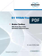 Bruker Toolbox, S1 TITAN and Tracer 5i