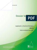 Dossier Legislativo - Legislacion y Doctrina Sobre Aborto. Biblioteca Del Congreso.