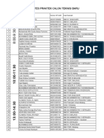 Jadwal Tes Praktek