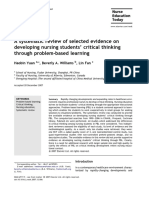 A Systematic Review of Selected Evidence On