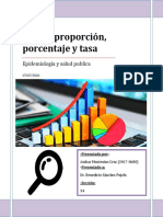 Razón, Proporción, Porcentaje y Tasa