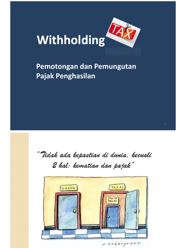 Arti dan Mekanisme WHT Pajak | PDF