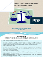 Teknis Pembinaan & Pengawasan DLM PHD