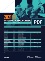 2021-22 NZ Cricket international schedule