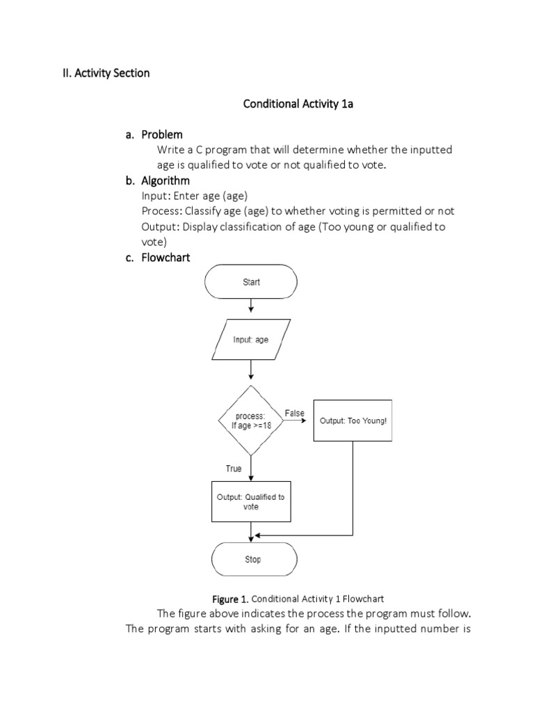 Figure 1. Conditional Activity 1 Flowchart | PDF | Body Mass Index ...