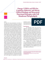 Omega-3 DHA and EPA For Cognition, Behavior, and Mood: Clinical Findings and Structural-Functional Synergies With Cell Membrane Phospholipids