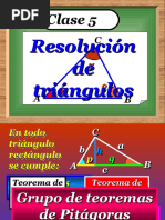 1 Año Clase 5 Resolucion de Triangulos