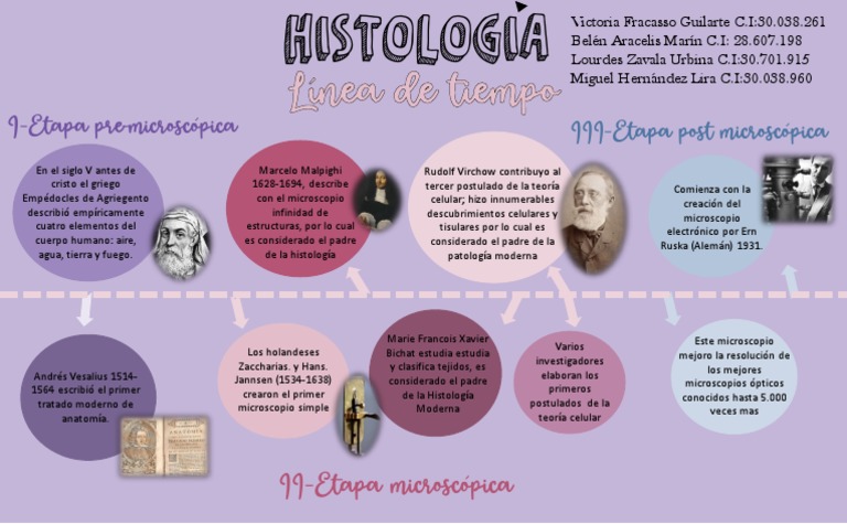 Histología Linea de Tiempo | PDF | Histología | Microscopio