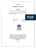 TUGAS  1 PROGRAM STUDI PGSD (MK. Pendidikan IPS DI SD) by yosi sylvia, NIM(856237535)