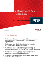 Understand Support Department Cost Allocation Methods