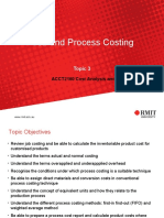 Topic 3 Job and Process Costing