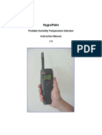 Hygropalm: Portable Humidity Temperature Indicator Instruction Manual V2