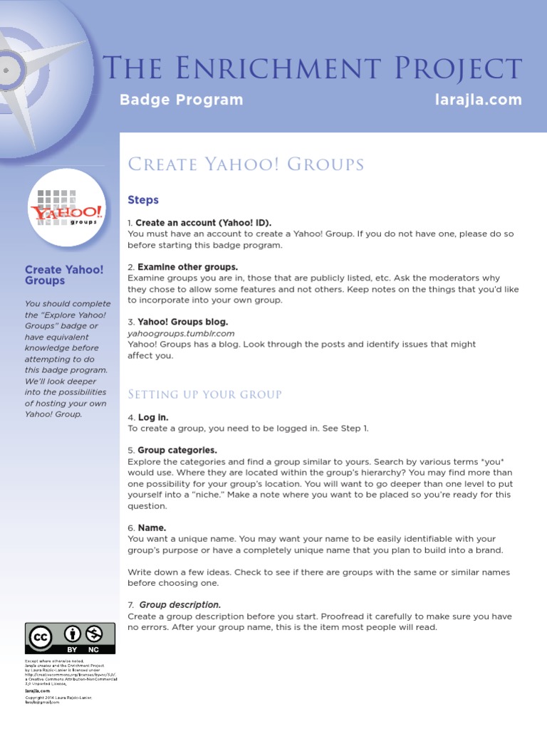 Badge Create Yahoo Groups PDF Forum Yahoo!