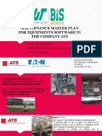 Maintenance Master Plan for Equipments Software in The