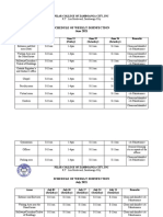 Schedule of Weekly Disinfection June 2021: Pilar College of Zamboanga City, Inc