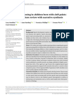 Speech Input Processing in Children Born With Cleft Palate: A Systematic Literature Review With Narrative Synthesis