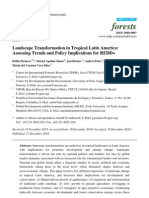 Forests: Landscape Transformation in Tropical Latin America: Assessing Trends and Policy Implications For REDD+