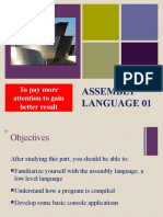 Assembly Language 01: To Pay More Attention To Gain Better Result