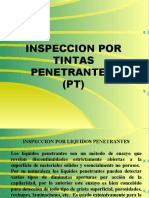 Inspección por líquidos penetrantes (PT