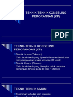 Teknik-Teknik Konseling Perorangan (KP)