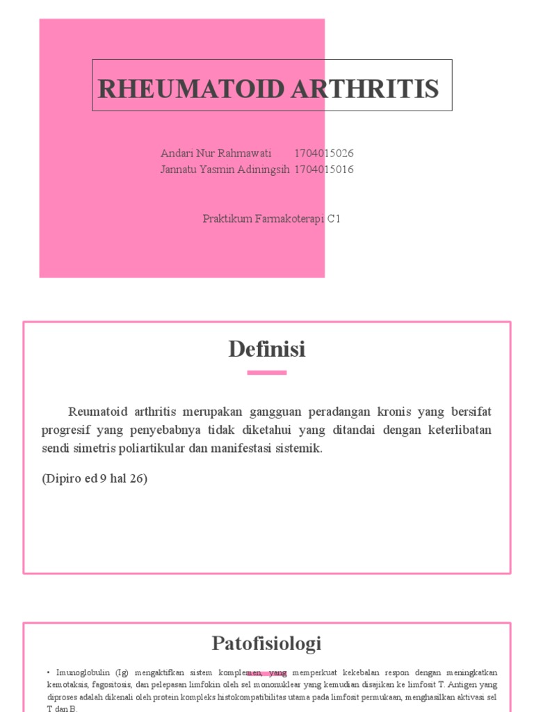 C1 - Kel 3 - Rheumatoid Arthritis | PDF