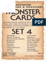 TSR 8012 - Monster Cards - Set 4
