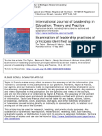 International Journal of Leadership in Education: Theory and Practice