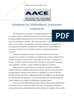AACE Standards For Multicultural Assessment 2012