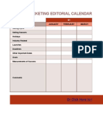 Marketing Editorial Calendar