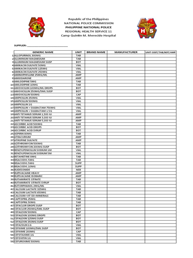 Consignment Bidding Per Medicine | PDF | Sodium Chloride | Drugs