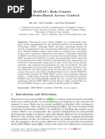 RABAC: Role-Centric Attribute-Based Access Control: Xjin@cs - Utsa.edu, Ravi - Sandhu, Ram - Krishnan @utsa - Edu