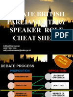 British Speaker Role Cheat Sheet