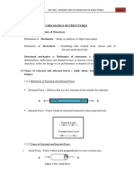 Dcc2063 - Introduction To Mechanics of Structures: Topic 1