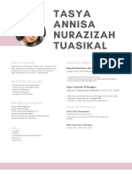 Tasya Annisa Nurazizah Tuasikal: Profil Pribadi Riwayat Kerja