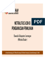 Netralitas Asn - Pemda Januari 2020