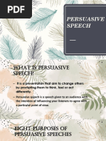 Persuasive Speech