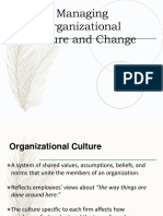 Chapter 4 Organizational Culture and Change