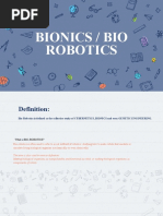 Bionics / Bio Robotics