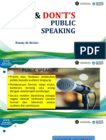 MATERI DOS AND DONTS PUBLIC SPEAKING (Template)