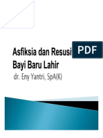 3.6.1.3 Asfiksia Dan Resusitasi Bayi Baru Lahir