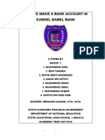 How To Make A Bank Account in Sumsel Babel Bank