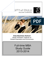 Oulu MBA Study Guide 2013 - 2014 - Rev1