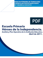 Esc. Prim. Heroes de La In Depend en CIA Analisis y Plan Operativo