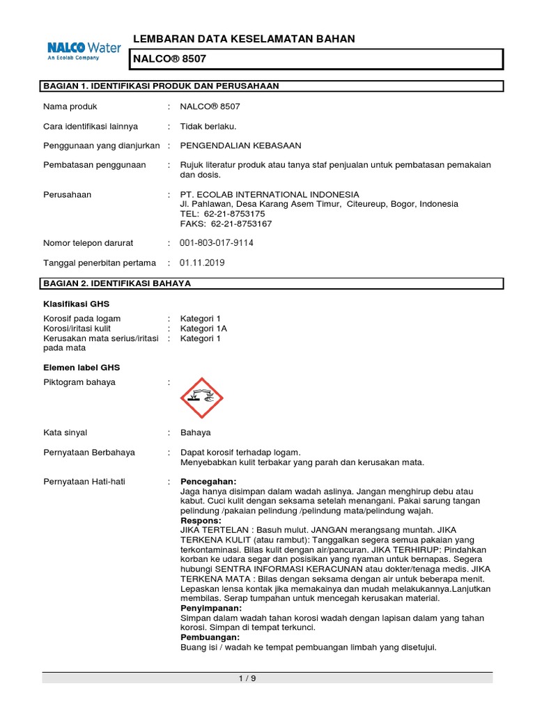 msds-nalco-8507-pdf