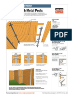 Fencing With Metal Posts: Fast and Easy Privacy