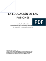 La Educación de Las Pasiones - R. P. Fr. E. D. Noble, O.P (VERSIÓN ACTUALIZADA)