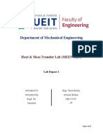 Department of Mechanical Engineering: Heat & Mass Transfer Lab (MEEN-3236)