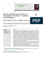Role of Red Blood Cells Annexin V and Platelets - 2019 - Hematology Oncology A