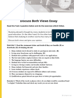 Discuss Both Views Essay: Lesson Worksheet